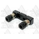 Biztosítéktartó lemez biztosítékokhoz, 2xM10 <->60mm, szimpla Biztosítéktartó lemez biztosítékokhoz, 2xM10 <->60mm, szimpla-0