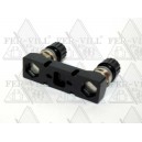 Biztosítéktartó lemez biztosítékokhoz, 2xM10 <->60mm, szimpla Biztosítéktartó lemez biztosítékokhoz, 2xM10 <->60mm, szimpla-1