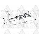 Speciális apasaru, 2,8mm, 0.5-1.0mm2, foszfor-bronz ónbevonattal, JPT-WP M280 Speciális apasaru, 2,8mm, 0.5-1.0mm2, foszfor-bronz ónbevonattal, JPT-WP M280-0