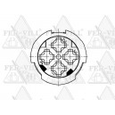 Csatlakozóház, 4 pólus, 0,5-1,0mm2, szürke Csatlakozóház, 4 pólus, 0,5-1,0mm2, szürke-3