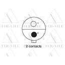 Vízálló csatlakozó aljzat, L:35,1mm Vízálló csatlakozó aljzat, L:35,1mm-0