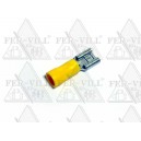 Szigetelt kábelvég, PVC, 2.5x0.8mm, 2.5-6.0mm2(sárga), anyasaru-0