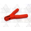 Akkumulátor csipesz, szigetelt, 600A, pozitív(+), piros, L:160mm Akkumulátor csipesz, szigetelt, 600A, pozitív(+), piros, L:160mm-0