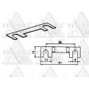 Lemez biztosíték (ANG), 36V, felfogatás:30mm, 41x11mm -0