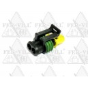 Vízálló csatlakozó ház, 2-es apa, vezeték:1,5mm, (saru:3-5560PS) Vízálló csatlakozó ház, 2-es apa, vezeték:1,5mm, (saru:3-5560PS)-0