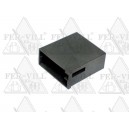 ISO csatlakozó, anya, fekete, saru:3-2924T, (33,2x34,8x14,5mm) ISO csatlakozó, anya, fekete, saru:3-2924T, (33,2x34,8x14,5mm)-1