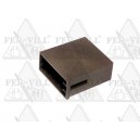 ISO csatlakozó, anya, barna, saru:3-2924T, (33,2x34,8x14,5mm) ISO csatlakozó, anya, barna, saru:3-2924T, (33,2x34,8x14,5mm)-1