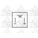 Irányjelző relé, 12V/4x21W, 3 láb-0