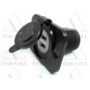 USB töltő, 2x 5V/2.1A, beépíthető, felfogatás:48,5mm, d:29,2 USB töltő, 2x 5V/2.1A, beépíthető, felfogatás:48,5mm, d:29,2-0