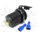 USB töltő, 2x 5V/2.1A, beépíthető, d:29,2mm, LED-es USB töltő, 2x 5V/2.1A, beépíthető, d:29,2mm, LED-es-2