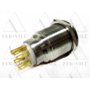 Nyomogombos kapcsoló 12V, fém, LED kék, 6 láb Nyomogombos kapcsoló 12V, fém, LED kék, 6 láb-3