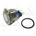 Nyomógombos kapcsoló, 12V, fém, LED piros, 6 láb Nyomógombos kapcsoló, 12V, fém, LED piros, 6 láb-0