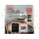 ScanDisk MicroSDHC memóriakártya 32GB Ultra (120MB/s, A1 Class 10UHS-I) + adapter-1