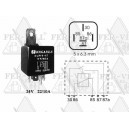 Általános relé, 24V/22/10A, 5 láb, fordított relé-0