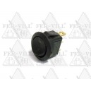 Mini billenőkapcsoló, 12V/16A, kerek, 3 láb, LED-es, On-Off Mini billenőkapcsoló, 12V/16A, kerek, 3 láb, LED-es, On-Off-0